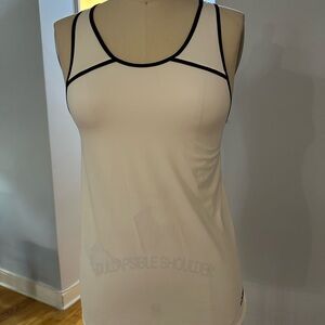 adidas White Camisole with Black Accents